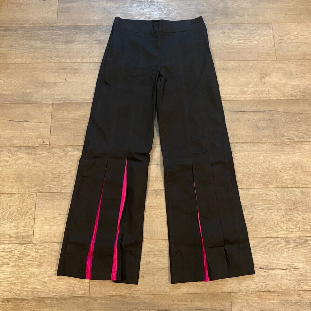 Rich Fashion Bell Bottom Flare Pants ~ Sz L ~ Black ~ High Rise ~ 31.5" Inseam